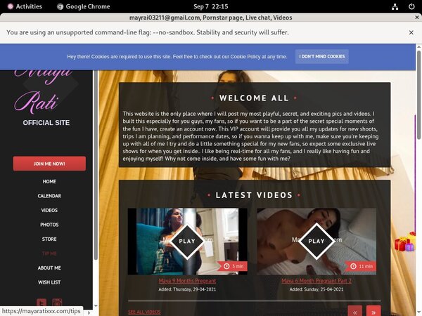 Accounts Of Mayaratixxx.com