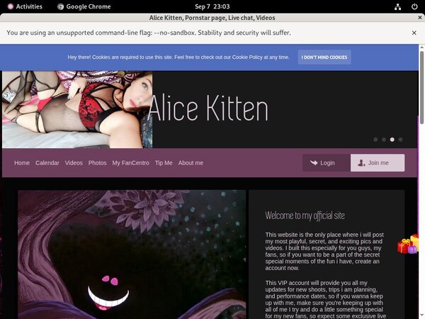 AliceKitten Login Account