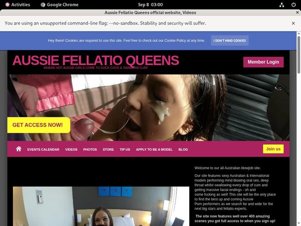 Aussie Fellatio Queens Real Passwords