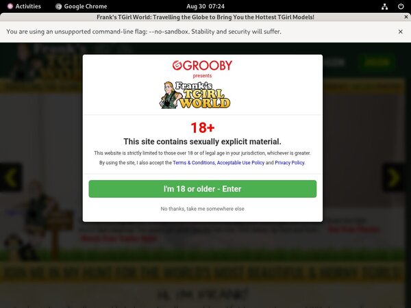 Franks T-Girl World Login Codes