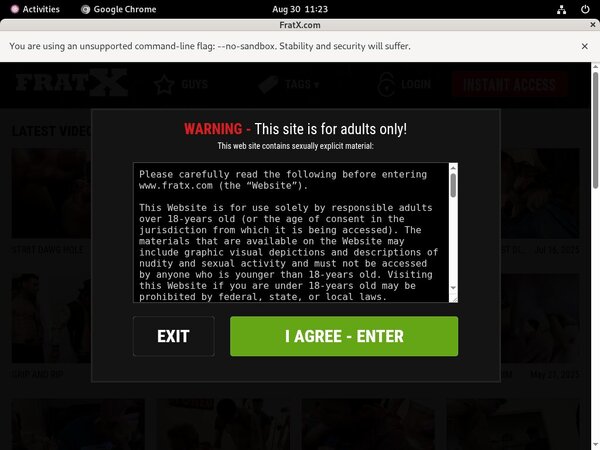 Fraternityx.com Trial Memberships