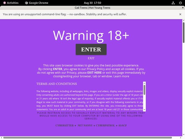 Free Cali Teens Account New