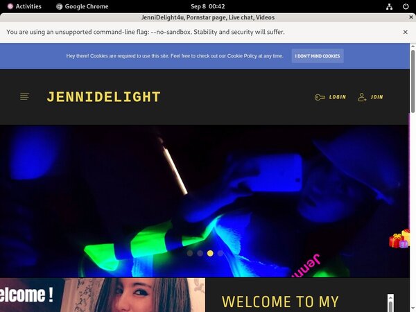 Jennidelight4u.modelcentro.com Accont