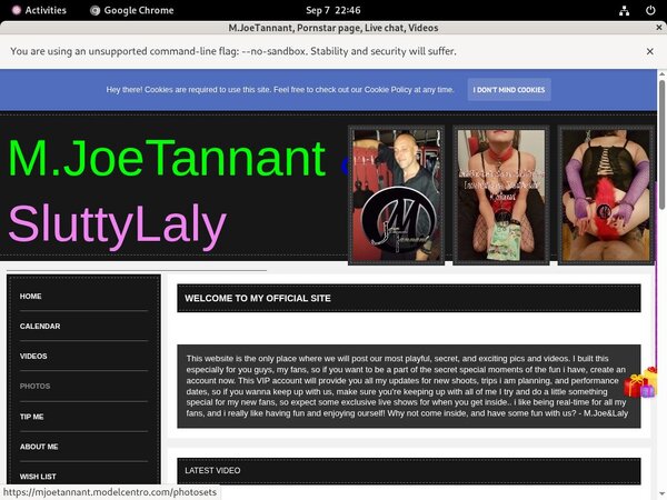 Passwords For M.JoeTannant