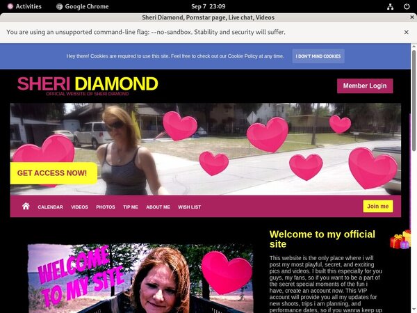 Sheri Diamond Vendo Page