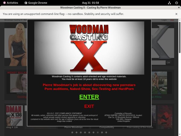 Trial Membership Woodman Casting X