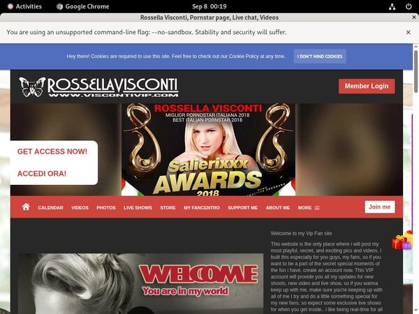 Viscontivip.com Join Page