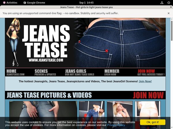 Jeans Tease Porns